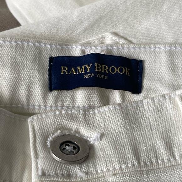 NEW RAMY BROOK Cindy High Rise Flare Jeans In White Disco Hippie Bell Bottom 26 - Picture 5 of 13